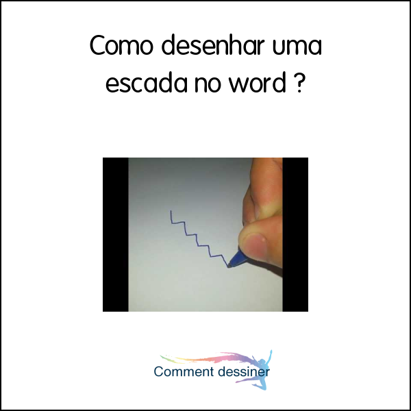 Como desenhar uma escada no word